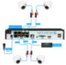 Комплект видеонаблюдения IP Nevview NVE-D503-POE / 5Мп / питание POE