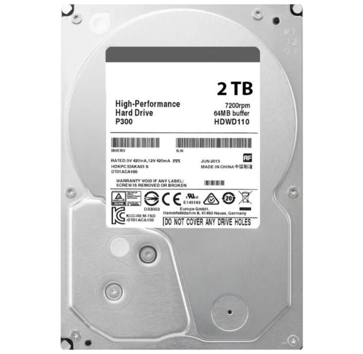 Жесткий диск для видеорегистратора HDD 2 TB