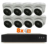 Комплект видеонаблюдения IP Ps-Link KIT-A208IPMX-POE / 2Мп / 8 камер / запись звука